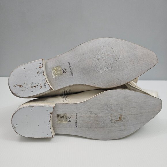 Free People Bren Knee High Boot Womens EU 39 Cream Embroidered Slouchy Boho NEW - Picture 15 of 15